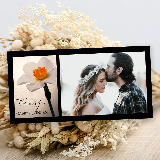 White Vår Daffodil Flower Bröllop Tack (Skapare uppladdad)