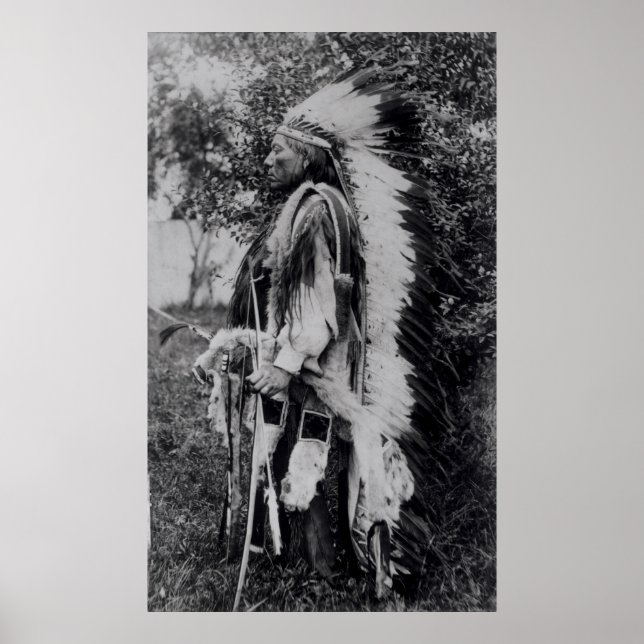 White Varg, Comanche Chief, 1891-98 Poster (Framsidan)