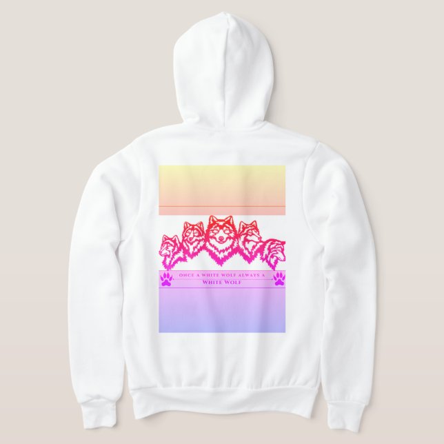 White Varg Girl T Shirt (Laydown Baksida)