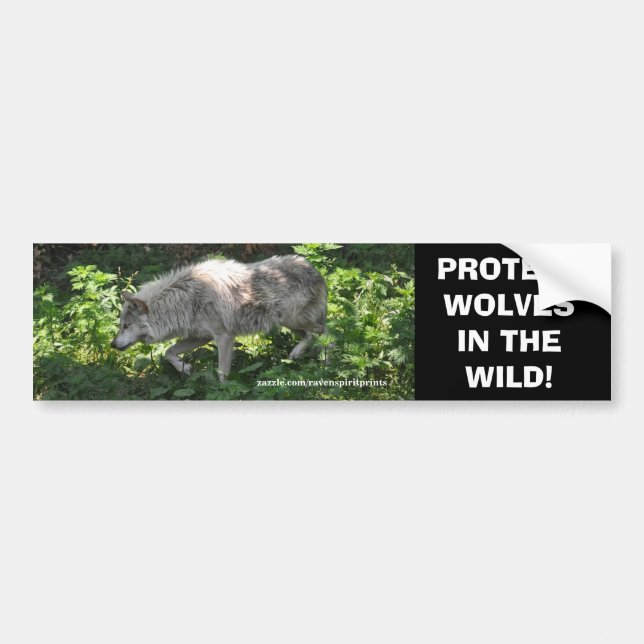 WHITE VARG Wildlife Conservation Bumper-dekal Bildekal (Framsidan)