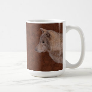 White Varg Wildlife Photo Art Drinkware Kaffemugg