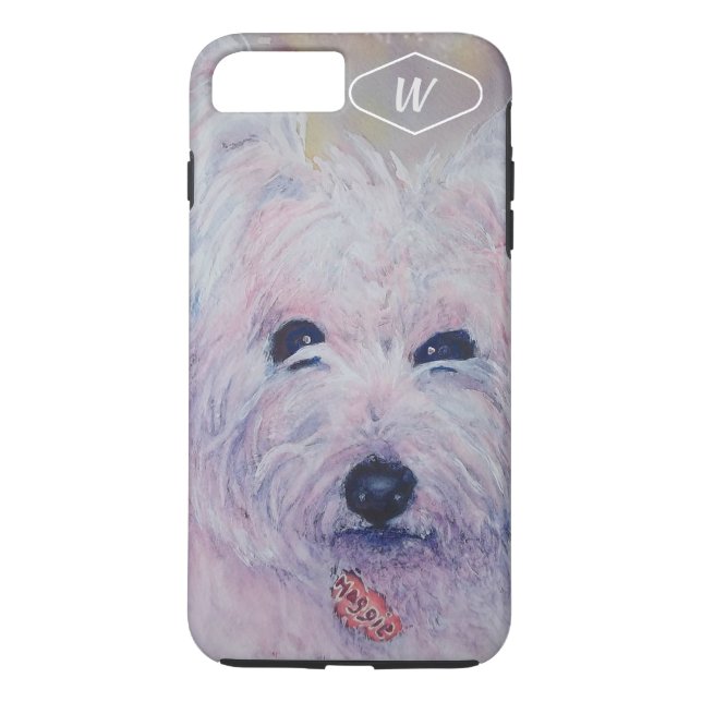 WHITE VÄSTER HIGHLAND TERRIER Case-Mate iPhone SKAL (Baksida)