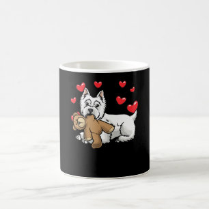 White Väster Highland Terrier Hund Kaffemugg