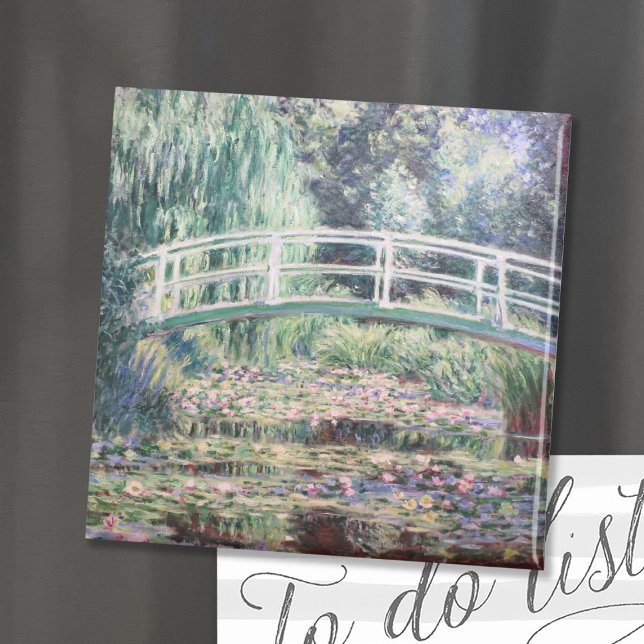 White Vatten Lilies | Claude Monet Magnet (Skapare uppladdad)