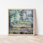 White Vatten Lilies | Claude Monet Poster<br><div class="desc">White Vatten Lilies (1899) av Fransk Impressionist artist Claude Monet. Den ursprungliga brans konstmålning är en olja på en trädgårds duk med vatten lilies under den japanska fotbollsbryggan. Använda verktygen för att lägga till anpassningsbar eller anpassa bilden.</div>