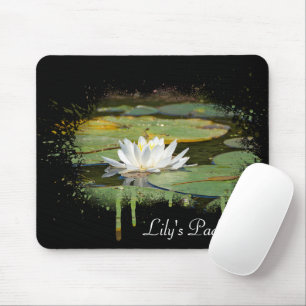 White Vatten Lily Abstrakt Musmatta