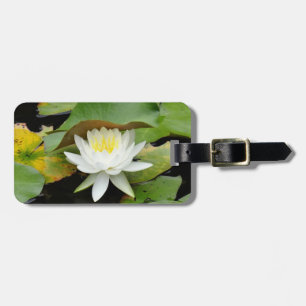 White Vatten Lily i Fullt Bloom Bagagebricka