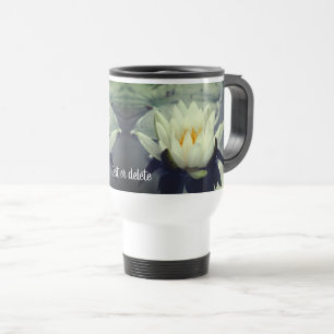 White Vatten Lily Lotus Personlig Resemugg