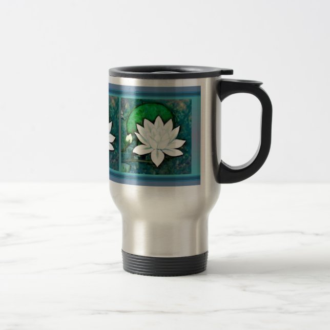 White Vatten Lily Mugg (Höger)