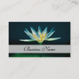 White Vatten Lily Visitkort
