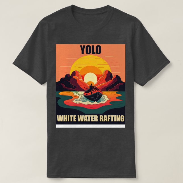 White Vatten Raiting 1 Yolo T Shirt (Design framsida)