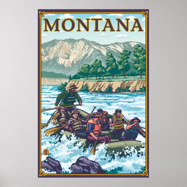 White Vatten Raiting - Montana Poster (Framsidan)