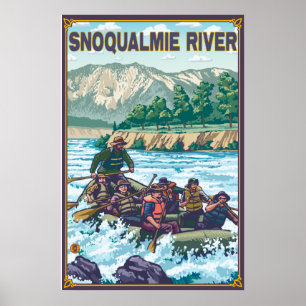 White Vatten Raiting - Snoqualmie River, WA Poster