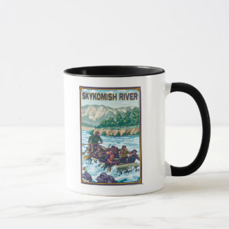 White Vatten Rawing - Skykomish River, Washingto Mugg