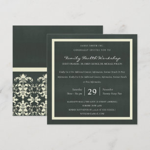 WHITE VELVET BLACK DAMASK CLASSIC WORKSHOP EVENT INBJUDNINGAR