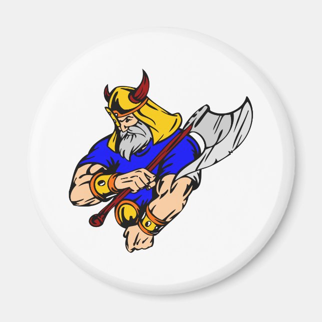 White Viking Praying Magnet (Framsidan)