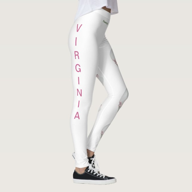 White Virginia Blommar Dogwood State Leggings (Höger)