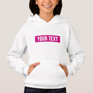 White Viva Magenta Anpassa textflickor i Namn T Shirt