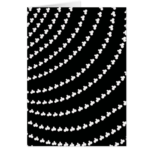 White Vortex Hälsningskort (Framsidan)