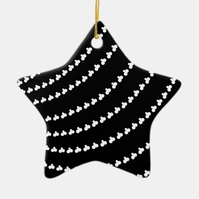 White Vortex Julgransprydnad Keramik (Framsidan)