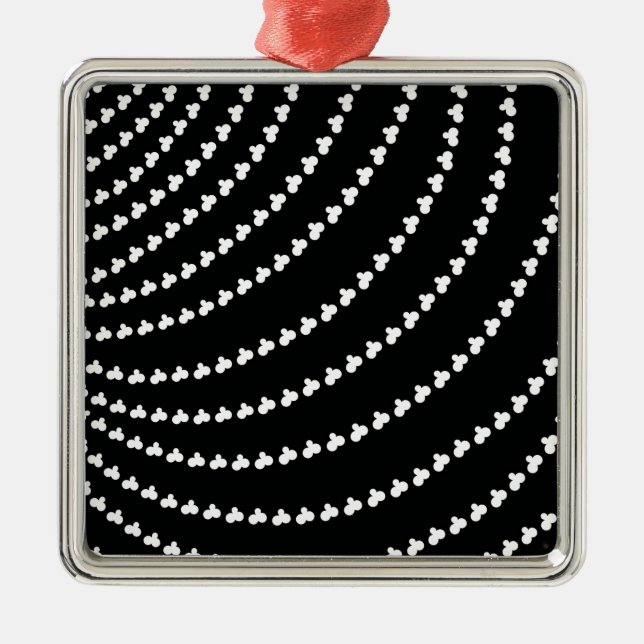 White Vortex Julgransprydnad Metall (Framsidan)