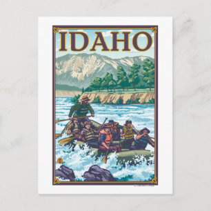 White Water Flodflotte - Idaho Vykort