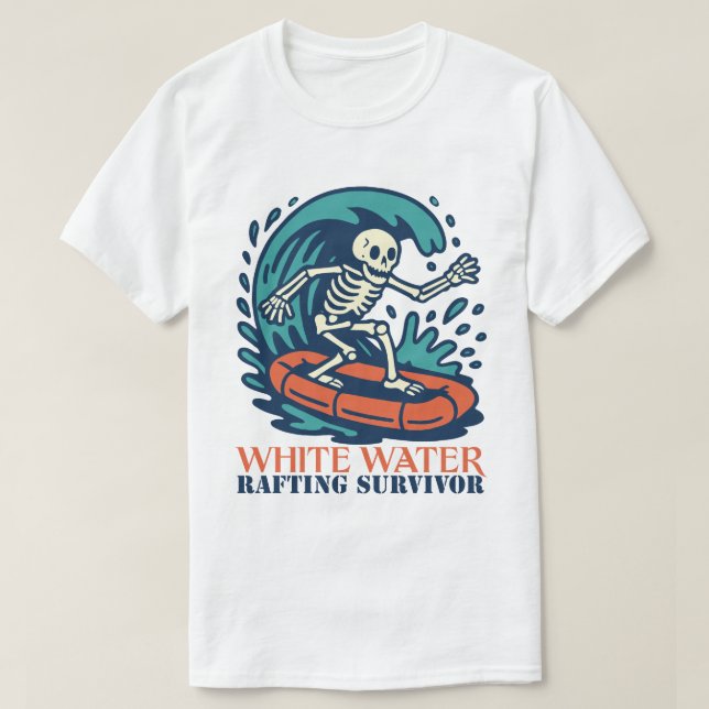 White Water Rafting Survivor T Shirt (Design framsida)
