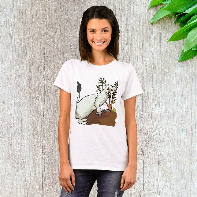 White Weasel Wildlife T-Shirt (Skapare uppladdad)