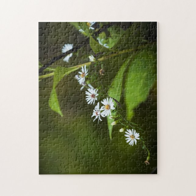 White Wildblomma Pussel (Vertikal)