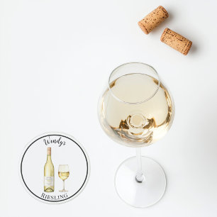 White Wine Lover Coaster – Personlig underlägg fö