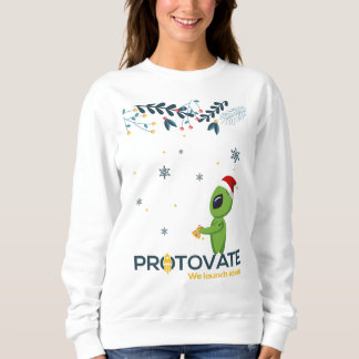 White Winter Greenie Protovate Logo T Shirt