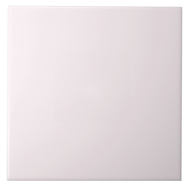 White with a touch of pink Ceramic Tile. Kakelplatta (Framsidan)