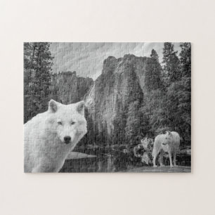White Wolf Creek Brook Forest Landskapsaffisch Pussel