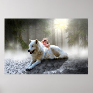 White Wolf Poster