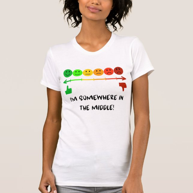 White Woman T-Shirt - Moods (Framsida)