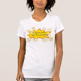 White Women T- Shirt med popcorn 🍿 T Shirt