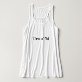 White Women's Bella+Canvas Flowy Yoga Linne Med Racerback