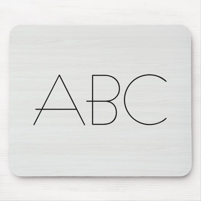 White Wood Grain Struktur Monogram Musmatta (Framsidan)