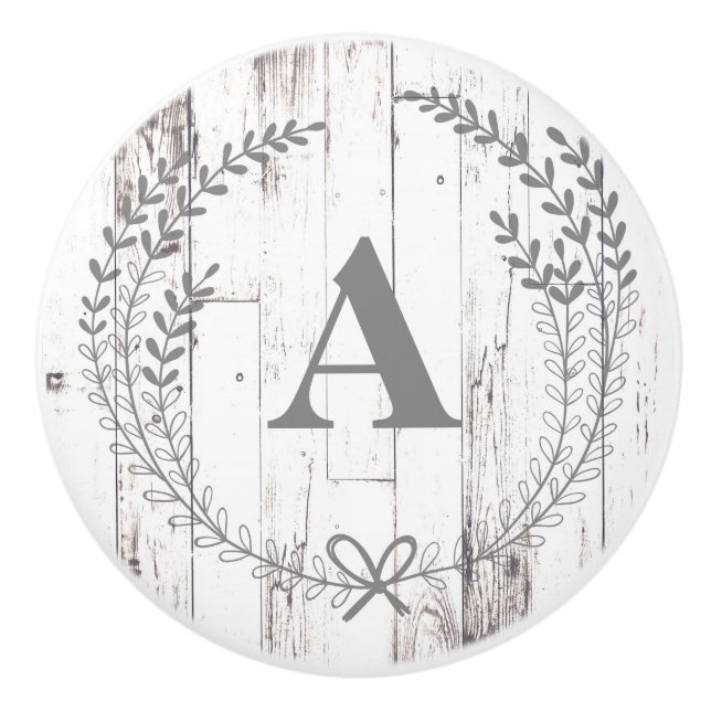 White Wood Rustic Farmhouse Home Sweet Home Knopp (Framsidan)