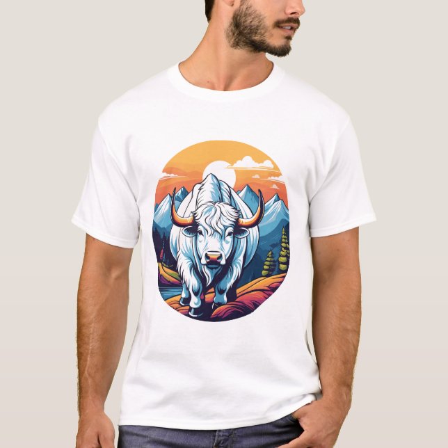 White Yak T Shirt (Framsida)