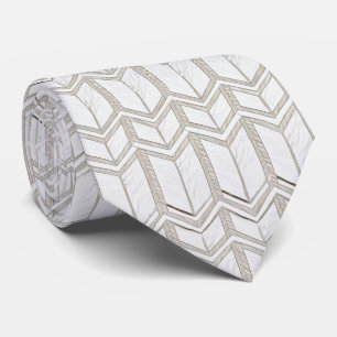 White Zig Zag Mönster Slips