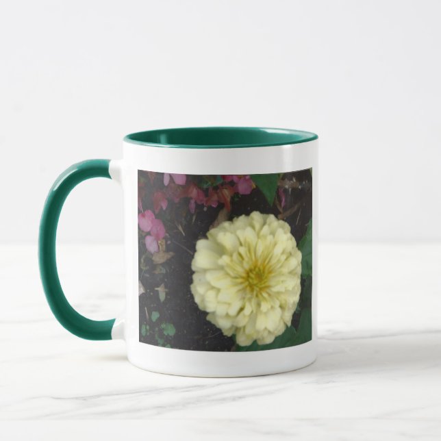 White Zinnia Mugg (Vänster)