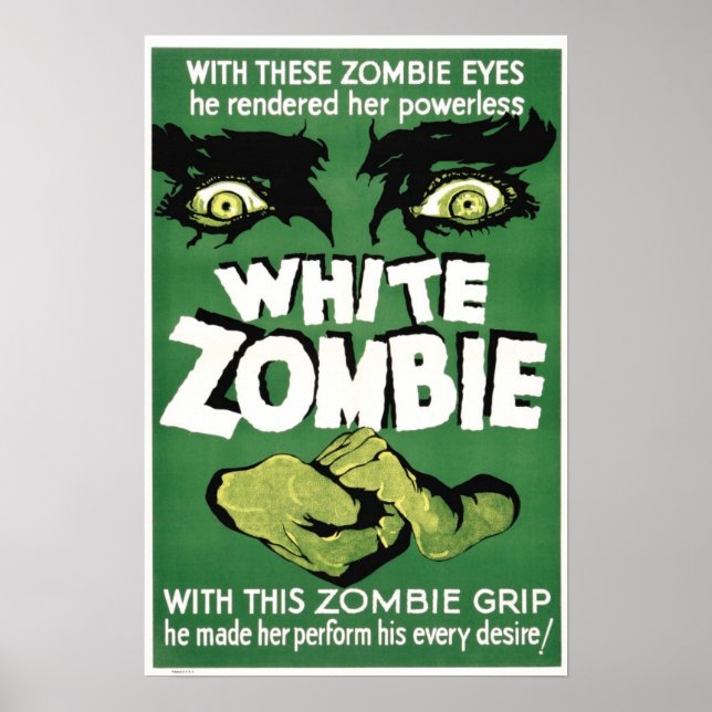 White Zombie Movie Poster (Framsidan)