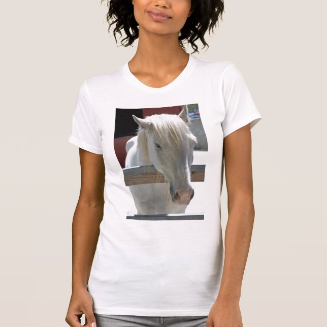 White Zoo Horse Tee Shirt (Framsida)