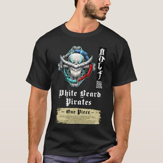 Whitebeard Pirater T-Shirt (Framsida)