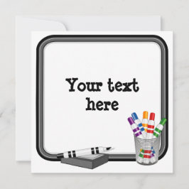 Whiteboard-kort, Anpassa texten