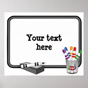 Whiteboard-Poster, Anpassa text Poster
