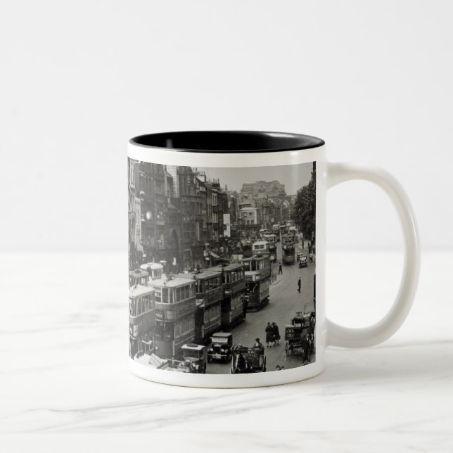 Whitechapel kickgata, London, c.1930 Två-Tonad Mugg (Höger)
