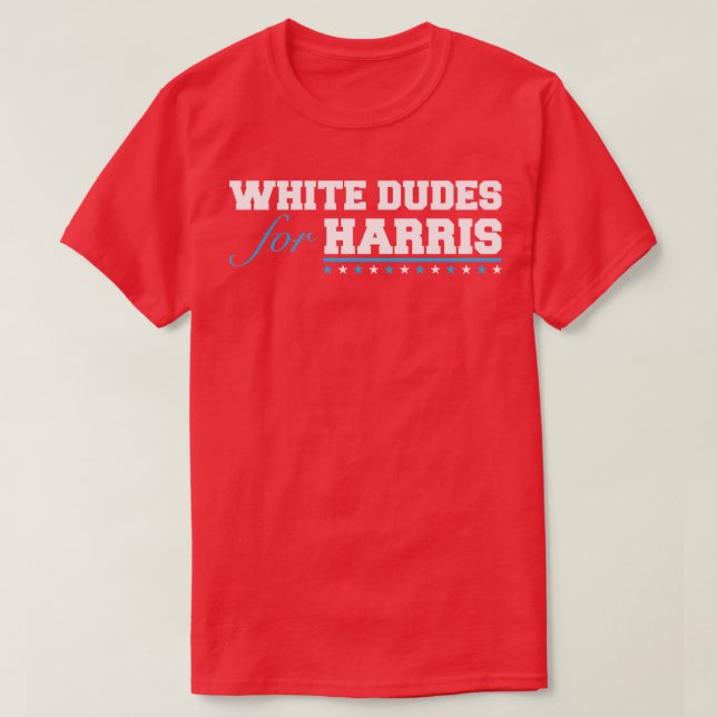 whitedudesforharris Baseball TShirt T Shirt (Design framsida)