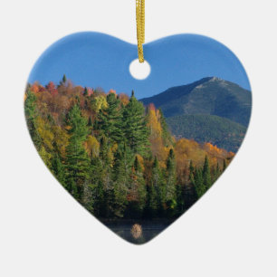 Whiteface berg över lite det Cherrypatch damm Julgransprydnad Keramik